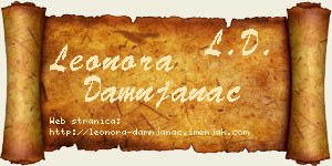 Leonora Damnjanac vizit kartica